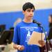 Tappan Middle School eighth-grader Kareen Shunnar acts as the maser of ceremonies as he speaks to the audience during the "I Have A Dream" 50th Anniversary Celebration Concert in the gym at Tappan on Wednesday, May 29, 2013. Melanie Maxwell | AnnArbor.com